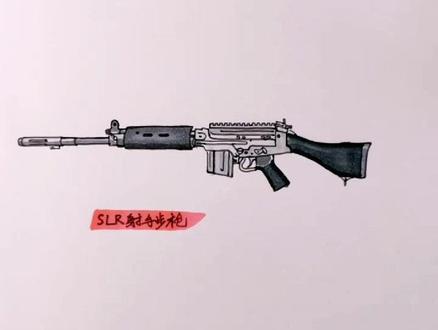 SLR大炮,哪个主播喜欢用#和平精英 #简笔画