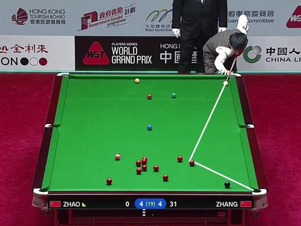 长台大角度薄球!推得真稳,这样的赵心童怎能不爱 #斯诺克 #台球 #赵心童 #台球技巧 #体育