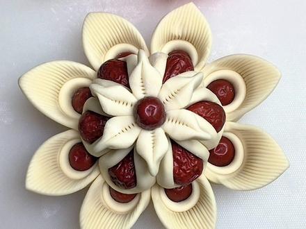 枣花馒头这样做太好看了 #花样面食制作 #面食分享 #枣花馍