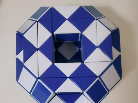 #百变魔尺 96段魔尺变圈楼教程