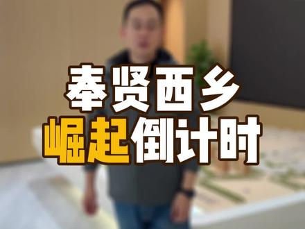 奉贤西乡崛起倒计时 #奉贤西乡 #奉贤买房 #南桥天地 #奉贤新房 #奉贤规划