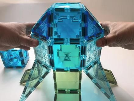 磁力热气球无需提拉,一次成型的保姆级教程来啦!不得不说这个方法太适合磁力片新手玩家了#磁力片热气球 #磁力片玩法 #磁力片拼搭 #积木搭建 #益智玩具