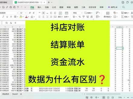 抖店“结算账单”与“资金流水”有什么区别❓
❇️结算账单:主要体现已经结算订单,以及结算后退款,不会出现“小额打款”,“消费者赔付等”
❇️资金流水:主要体现资金所有变动情况,以及能核对资金期初期末余额,包括所有订单结算以及退款,“小额打款”“消费者赔付”“提现等”都会出现在资金流水明细中
综上所述,抖店对账所以建议用资金流水核对
#抖店对账 #抖店利润 #电商对账 #电商财务 #电商会计实操