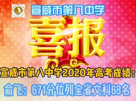 宣威市第八中学2020年高考成绩简讯