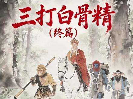西游篇孙悟空三打白骨精(终章) 白骨岭归猿:圣僧劫后悟初心#AI创作浪潮计划 #Al新春游园会#即梦AI创作者成长计划#西游 #三打白骨精