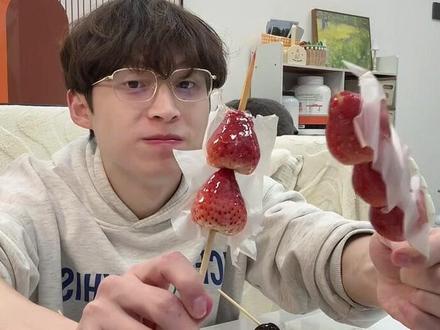 一个视频教你学会做冰糖葫芦,保姆级教程全都讲清楚!去试试!#冰糖葫芦 #美食教程 #头茬车厘子