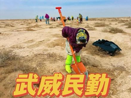 周五出发不耽误周一上学,那么近这么远,周末请到民勤种棵树#民勤 #请到民勤种棵树 #周末遛娃 #天水出发