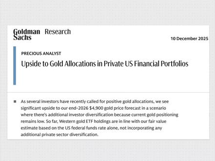 高盛最新研报,明年$4900起步 这份报告写得真挺好的,不是假大空吹牛皮,给一个清晰的/有价值的视角,去量化的观察。这么小的切入点,肯定不是AI写的。#黄金 #金价 #财经 #财经知识 #投资