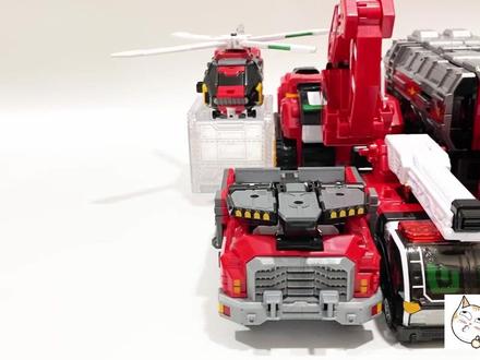 炫卡斗士四款变形合体机器人玩具集合!