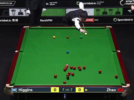 球员锦标赛决赛!赵心童9比7希金斯,霸气二连破百剑指冠军! #赵心童 #希金斯 #2026斯诺克球员锦标赛