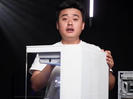 恩杰H9 flow、4090白火神,白色高颜值海景房主机#白色海景房 #恩杰h9海景房 #白色电脑 #长沙电脑diy #4090白火神