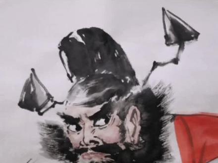 画钟馗视频#画画 #画画教程 #原创 #作品推广 #国画 #艺术 #抖出我艺术