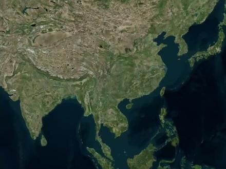 #地理知识 日月潭 因形似四月得名 地处我国台湾省#地理科普