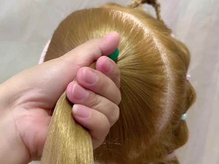 简单又不单调的高马尾辫子#编发教程 #儿童编发