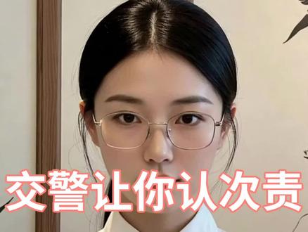 交警让你认次责 #精彩视频 分享精彩视频#交通律师咨询 #交通事故责任认定 #交通普法