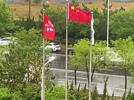 唱《歌唱祖国》的时候,国旗真的有回应#国旗 #歌唱我的祖国