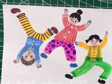 儿童简笔画,原创绘画火柴人大变身,简单的线条画小人 #儿童画 #儿童画教程 #简笔画教程 #简笔画 #马克笔