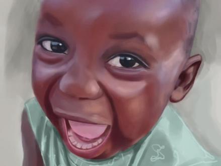 十二少#非洲小孩 上来就挠人家嘎吱窝!哈哈哈