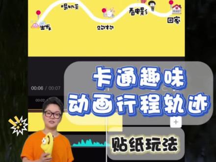 移动小人,卡通趣味动画行程轨迹,超简单 vlog片头 #vlog日常 #片头 #教程 #旅行 #动画
