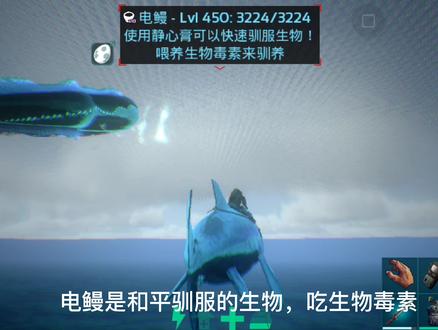 硬汉残酷45,驯服满级电鳗,驯服培育炫彩砂矿兽#方舟生存进化手机版 #方舟手游电鳗驯服教程 #方舟手游砂矿兽驯服教程