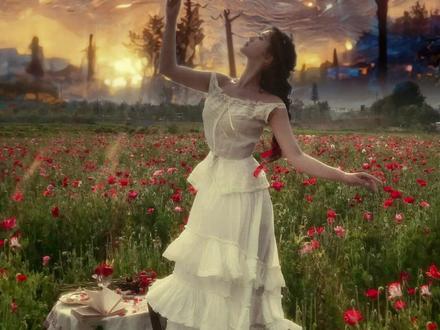 凌晨四点 我看见花未眠 #梵高星空#修图#醒图#醒图创作者