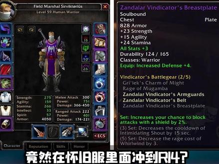 #魔兽世界怀旧服一周年 外服59玩家纯手打冲上R14!史上首个未满级大元帅或将诞生!