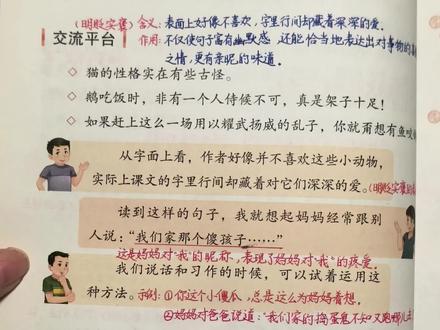 #小学语文 四年级下册语文园地四