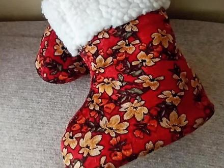 天冷了给宝宝做双漂亮的小棉靴,#日常分享