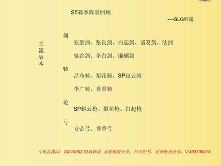 #重返帝国 S5赛季阵容回顾 及 避坑要点