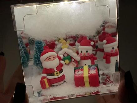 不开灯时以为就是一个平平无奇的镜子,开灯之后直接被惊艳到了谁懂!去年送你这个圣诞魔方小夜灯的人还在你身边吗?! #小夜灯 #圣诞魔方小夜灯 #圣诞礼物 #手工DIY