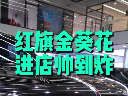 红旗金葵花进店帅到炸 不愧是国家礼宾专用车的红旗 #红旗国耀 #金葵花 #高端大气上档次 #确实不错
