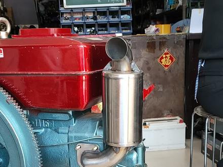 常州单缸发动机一体白钢烟筒#白钢烟筒#排气管子