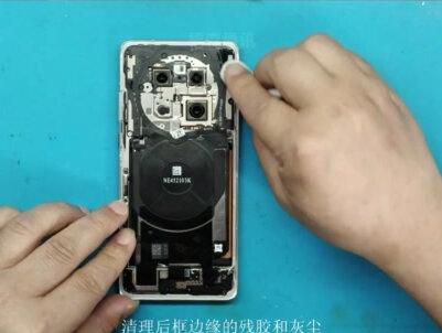 华为Mate40e后盖玻璃碎裂?不用怕,我们来教你如何更换! #手机维修换屏 #爆屏修复