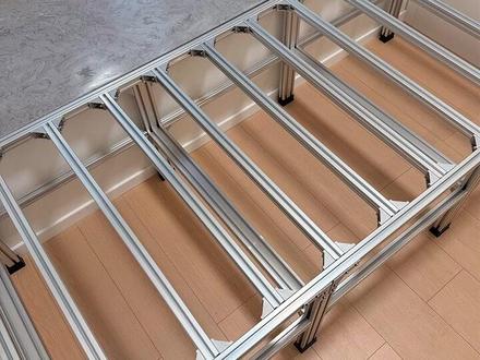 DIY 的铝型材拼接床完工! #铝型材 #铝型材床 #铝型材DIY #铝型材定制