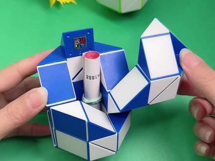 用48段魔尺做一个可以藏钱的恐龙蛋#魔尺 #益智玩具 #幼儿早教启蒙#专注力训练 #教程