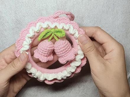 风铃花车载挂件#挂件钩织教程