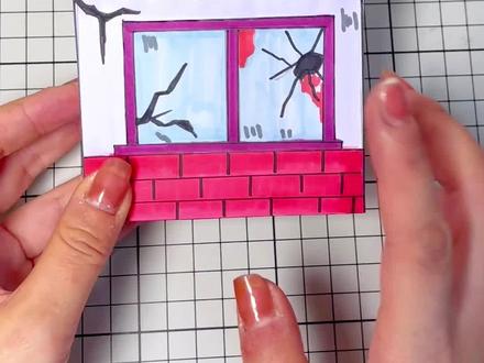 三丽鸥恐怖蛋糕店盲盒来啦!#一起学画画 #少儿美术教育 #少儿美术 #画画 #手工diy