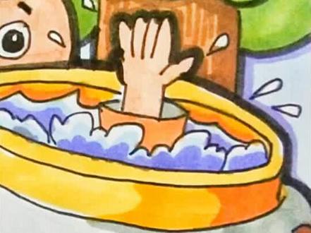 马克笔绘故事之司马光砸缸(一)#马克笔儿童画 #儿童绘画 #一起学画画 #司马光砸缸