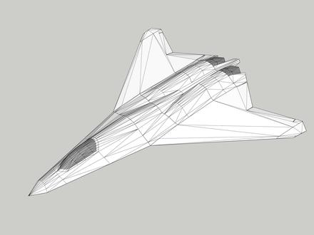 歼50 六代机 纸模飞机【建模预览】