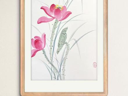 小荷才露尖尖角,早有蜻蜓立上头 国画蜻蜓荷花绘画过程详细教学#国画教程#零基础学画画#写意国画#感受国画的意境之美#青年创作者成长计划