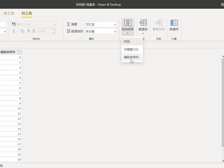 Power BI时间段-流量表排序问题~#power bi#power #数据分析