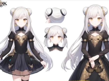 Ai绘制oc人设图|一键拥有你的完美oc三视图#ai绘画 #触手ai #人设图 #三视图 #二次元动漫