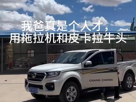 #农村生活 #农村美食 #牛头 今天是忙忙的一天,老爸解锁新的开牛头方法