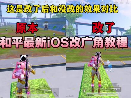 和平最新iOS改广角教程 和平最新iOS改广角的方式来了苹果不需要用电脑了#平板视野 #ios公益