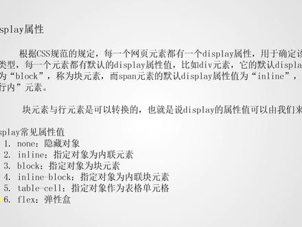 【云知梦】Java全栈开发之前端 Display属性 #java #前端