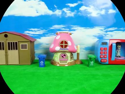 玩具车动画:垃圾分类,装上环卫车