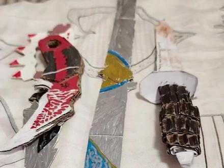 自制三角洲刀皮#三角洲 #三角洲行动 #三角洲刀皮 #手工 #手工制作