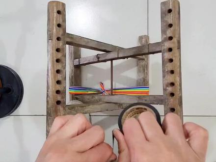 #马扎编绳教程 #10孔12孔马扎穿绳方法#马扎绳子穿法