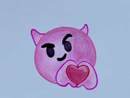 这个比心表情包你能找到它吗#表情包简笔画 #儿童简笔画 #幼儿简笔画 #亲子简笔画 #一起学画画