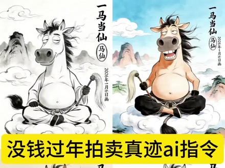 年关将至忍痛转让一马当仙一元起拍 一马当仙 马华作品 一马当仙高清图 一马当仙细节图 水墨画马 灵魂画师 八骏图艺术风格 八骏图搞笑挂画 八骏图真迹 八骏图高清图 八骏图正品 没钱过年出售年画 八骏图 八骏图搞笑 八骏图简笔画 八骏图国画 八骏图图片 八骏图搞笑简笔画 八骏图搞笑图片#豆包ai #豆包P图已经nextlevel了#日常瞎画#八骏图#画马